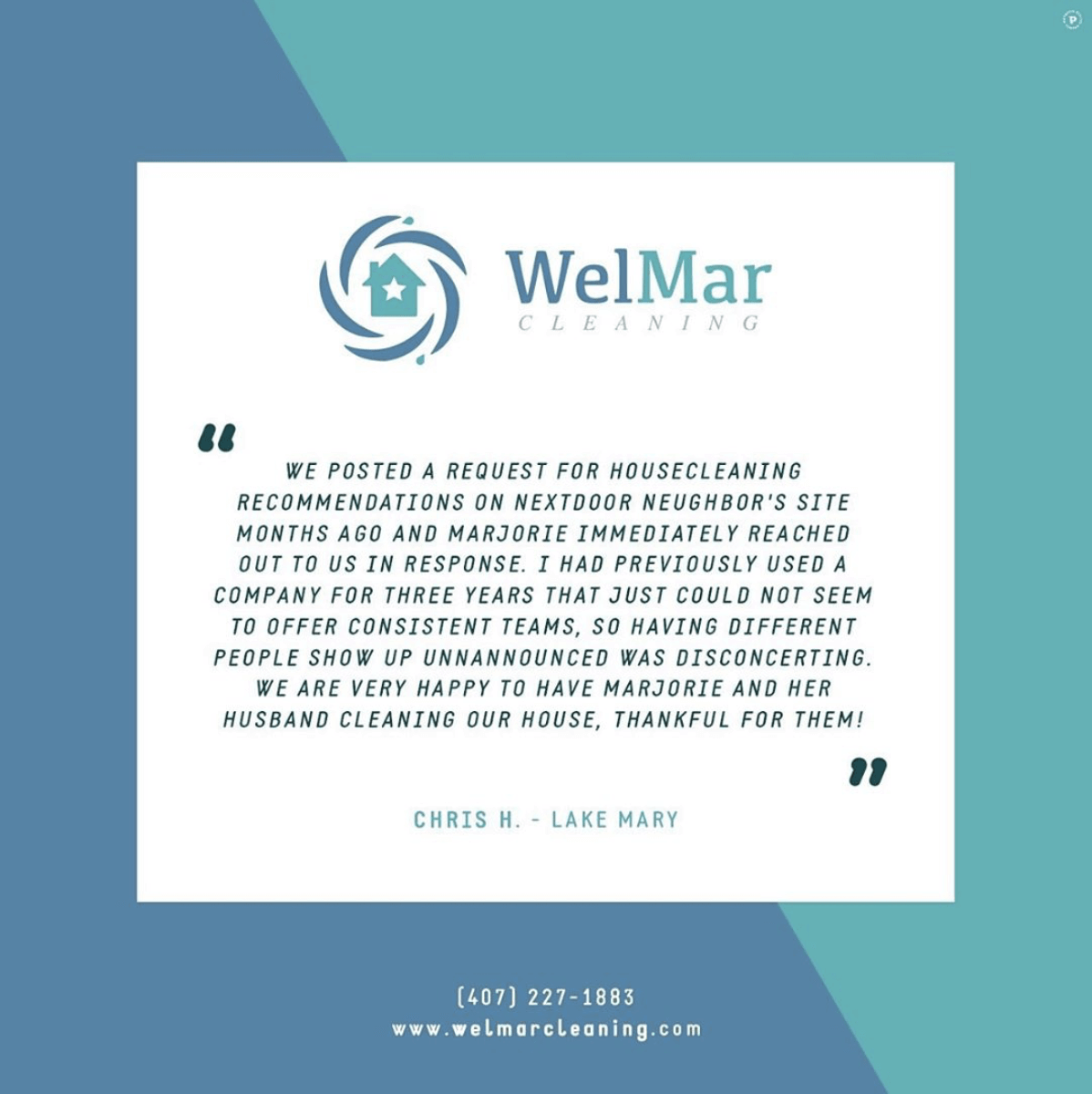 Welmar Testimonial